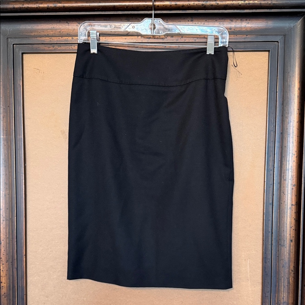Stella McCartney Classic Wool Black Pencil Skirt